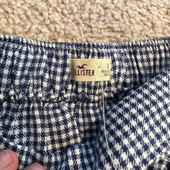 Hollister Women’s Plaid Off The Shoulder Top Size Small NWT - Picture 6 of 7